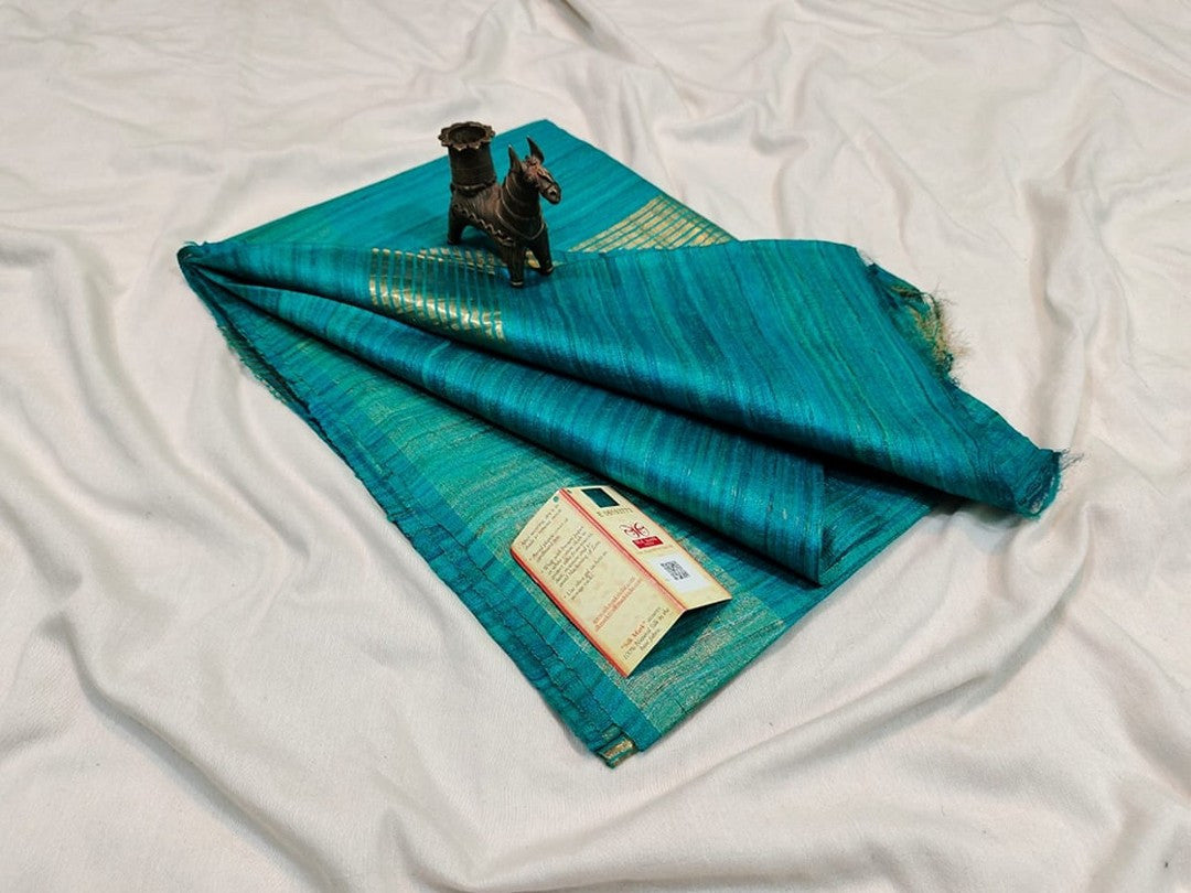 Tina's Plain Tussar Silk Saree