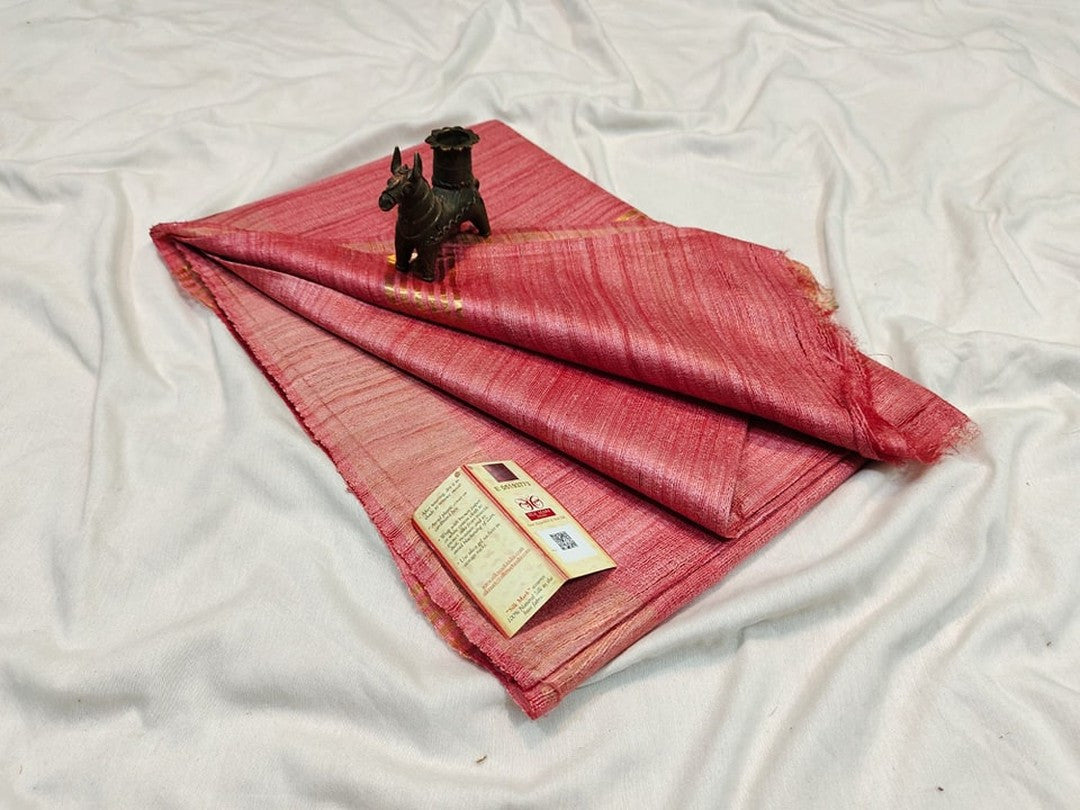 Tina's Plain Tussar Silk Saree