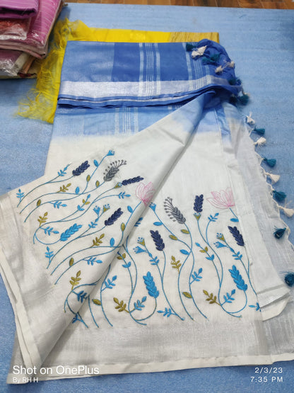 Linen with Embroidery